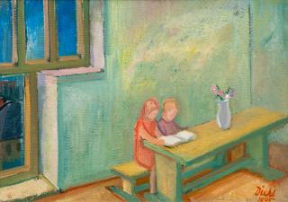 Gösta Diehl - Children Reading