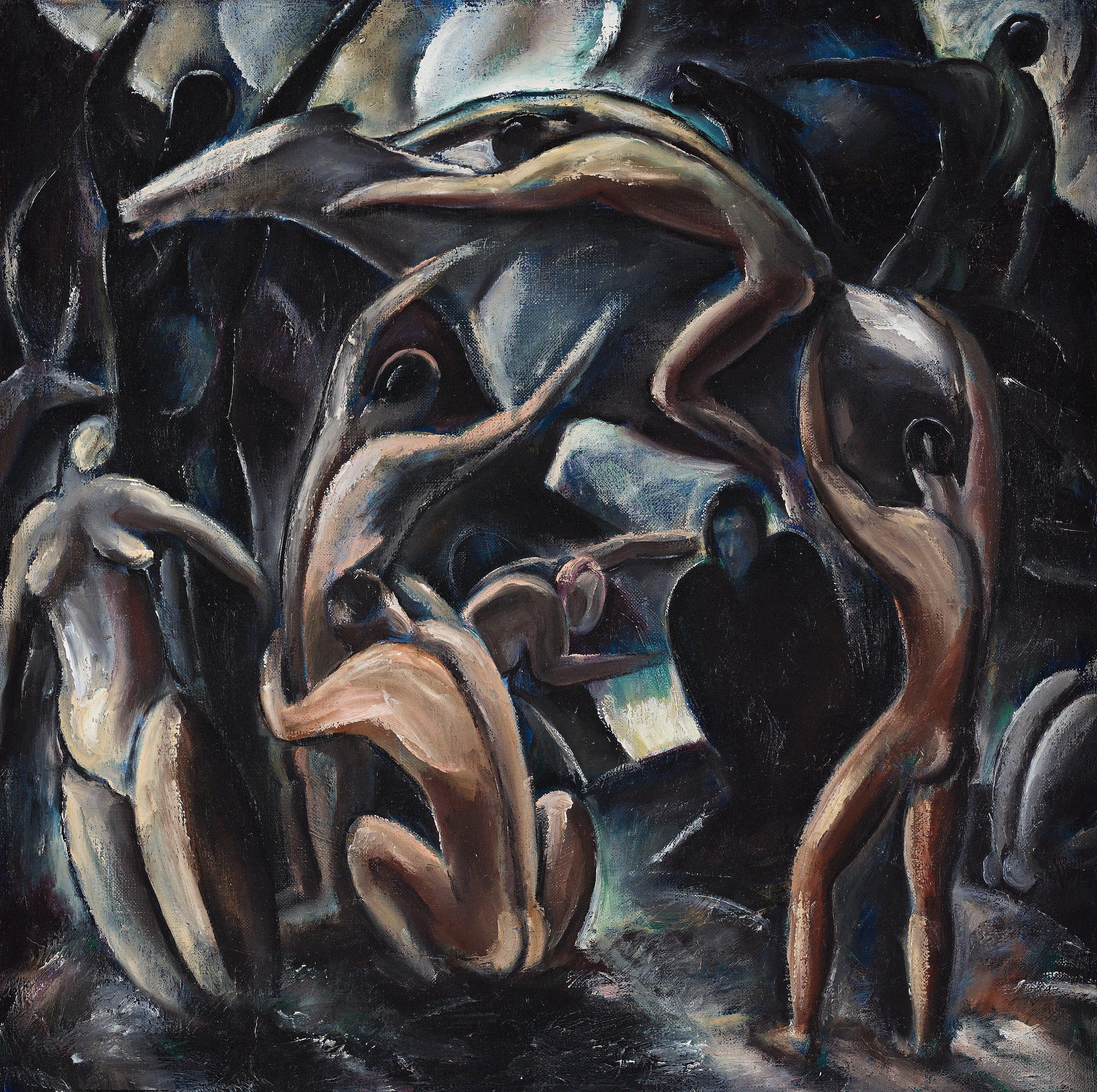 Gösta Nystroem - Composition with humans and animals