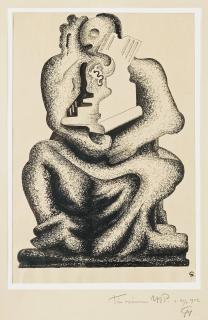 Gösta Nystroem - Seated figure