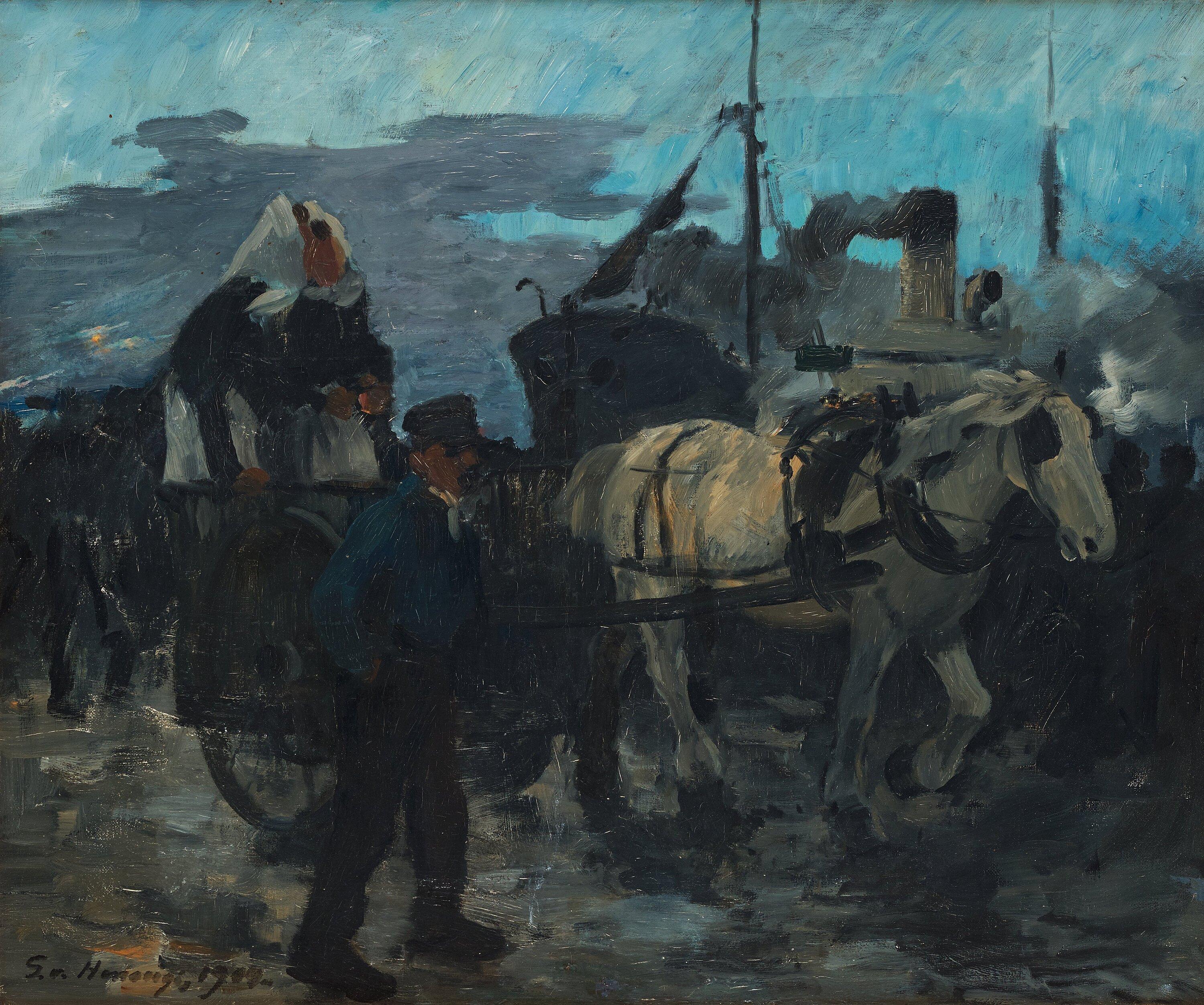 Gösta von Hennigs - Harbour scene