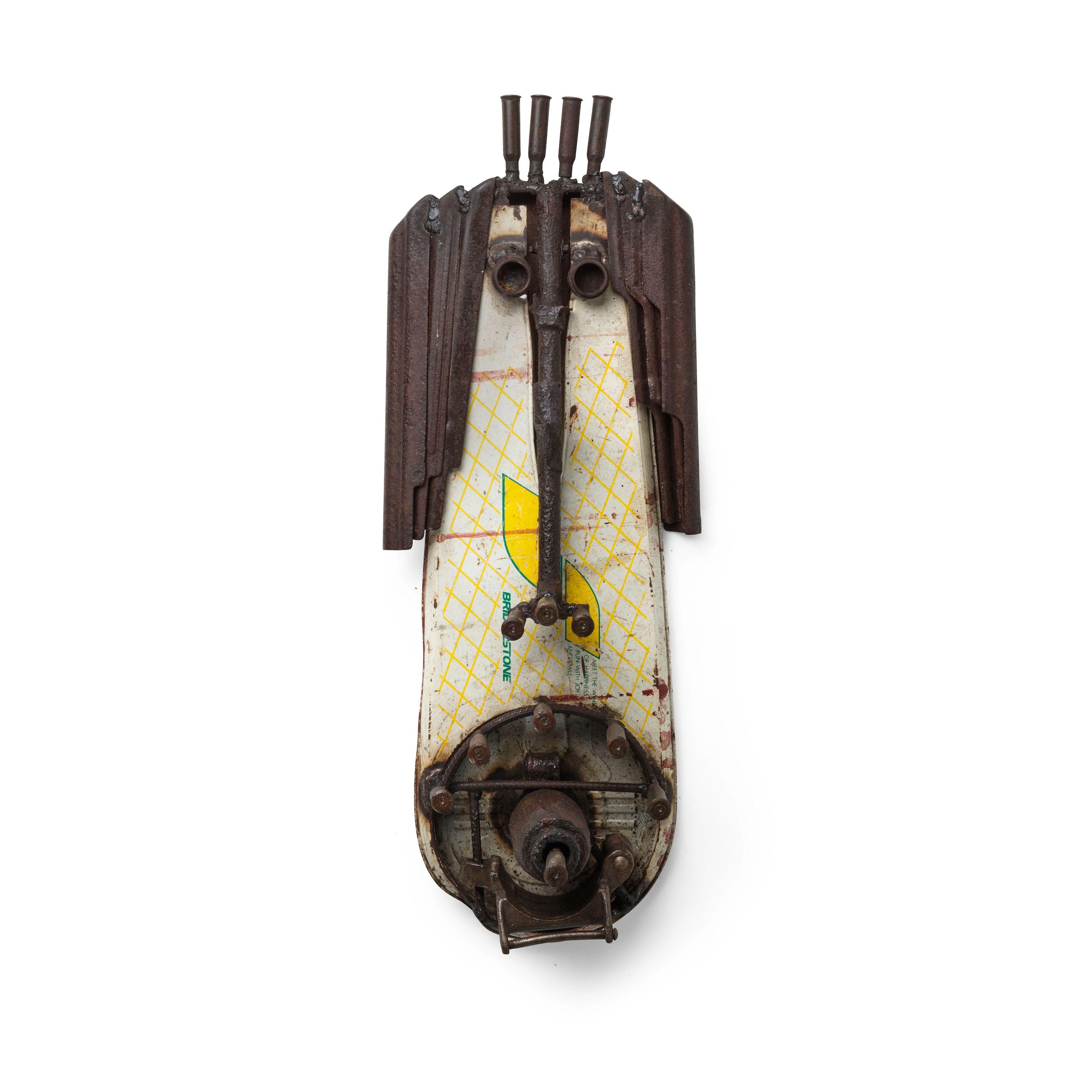 Gonçalo Mabunda - Group of 3 Masks, 2011-2012