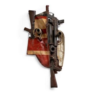 Gonçalo Mabunda - Group of 3 Masks, 2012