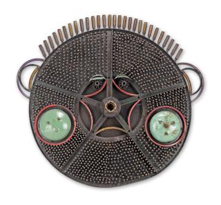 Gonçalo Mabunda - Large Metal Mask 135 x 145 x15cm (53 1/8 x 57 1/16 x 5 7/8in).