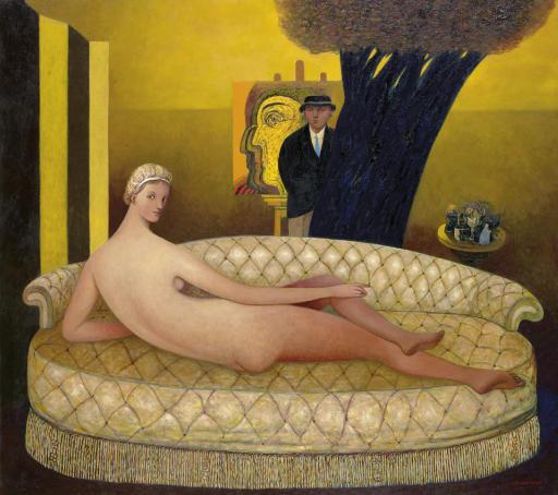 Gonzalo Cienfuegos - Odalisca en amarillo