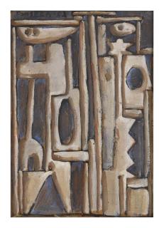 Gonzalo Fonseca - Pintura Constructiva (Formas And Paisaje): A Double-Sided Painting