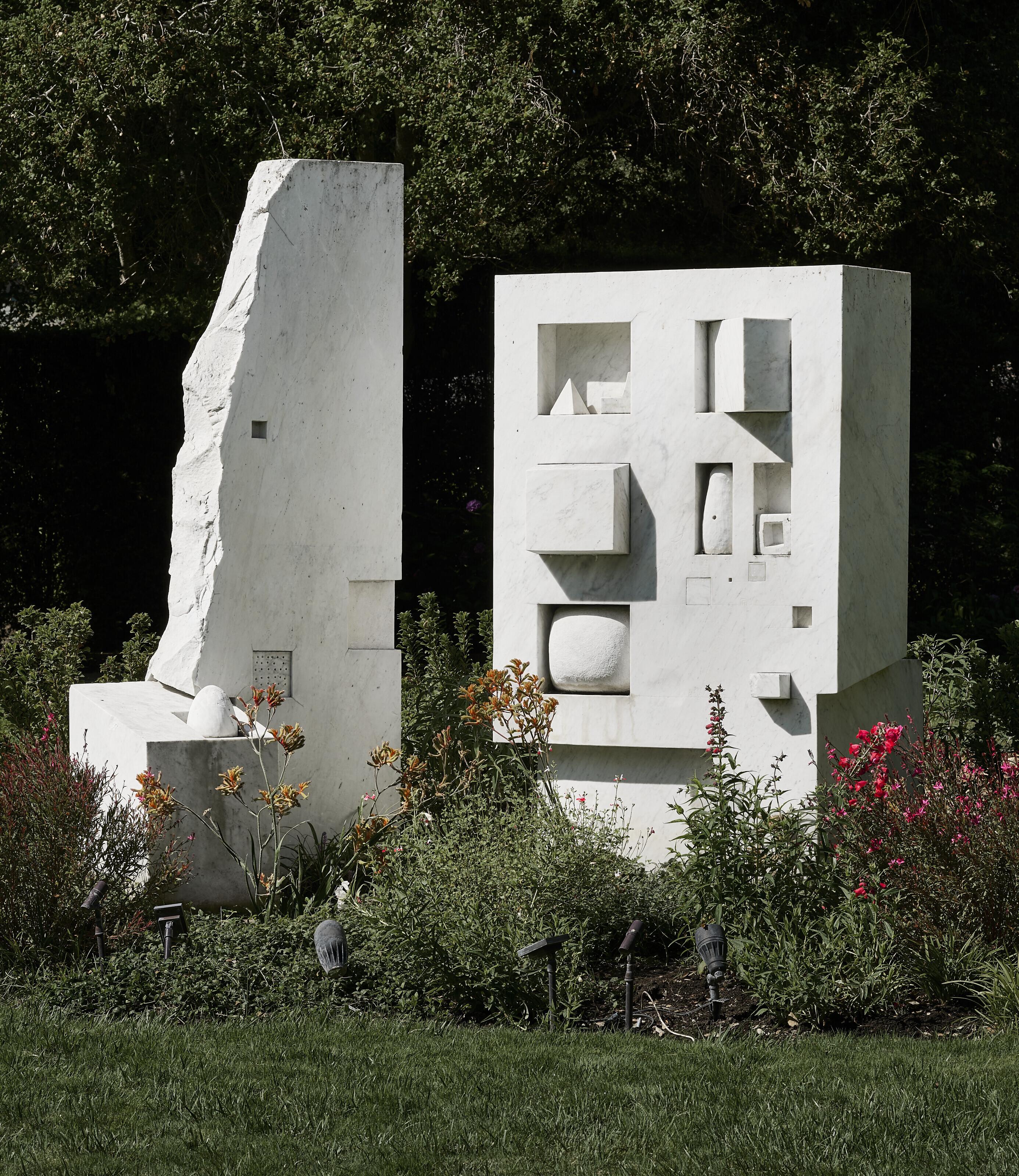 Gonzalo Fonseca - SEVEN MARBLE PIECE ASSEMBLAGE