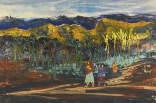 Gopal Ghose - Returning Home; Through The Field