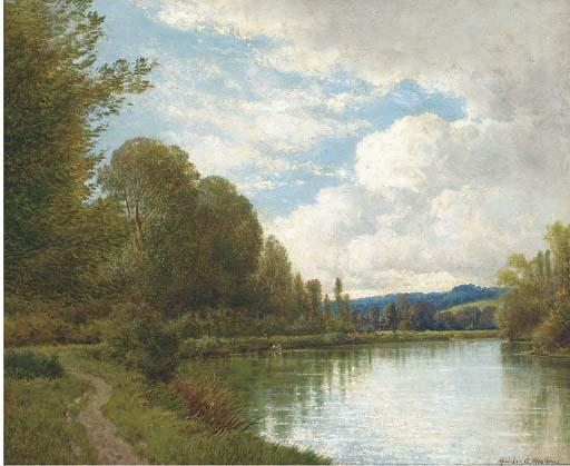 Gordon Arthur Meadows - A Tranquil River Landscape
