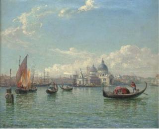 Gordon Arthur Meadows - Santa Maria Della Salute From The Grand Canal, Venice