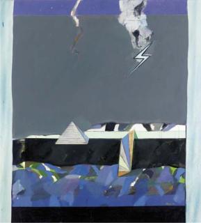 Gordon Bryce, R.S.A., R.S.W. - Blue landscape