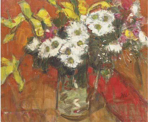 Gordon Bryce, R.S.A., R.S.W. - Flowers In A Glass Jug
