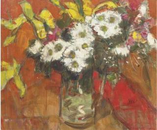 Gordon Bryce, R.S.A., R.S.W. - Flowers In A Glass Jug