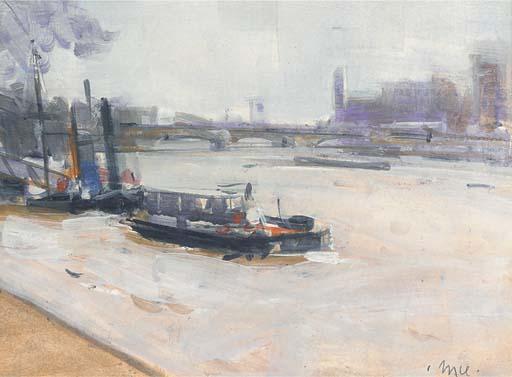 Gordon Bryce, R.S.A., R.S.W. - London And The Thames First Eight