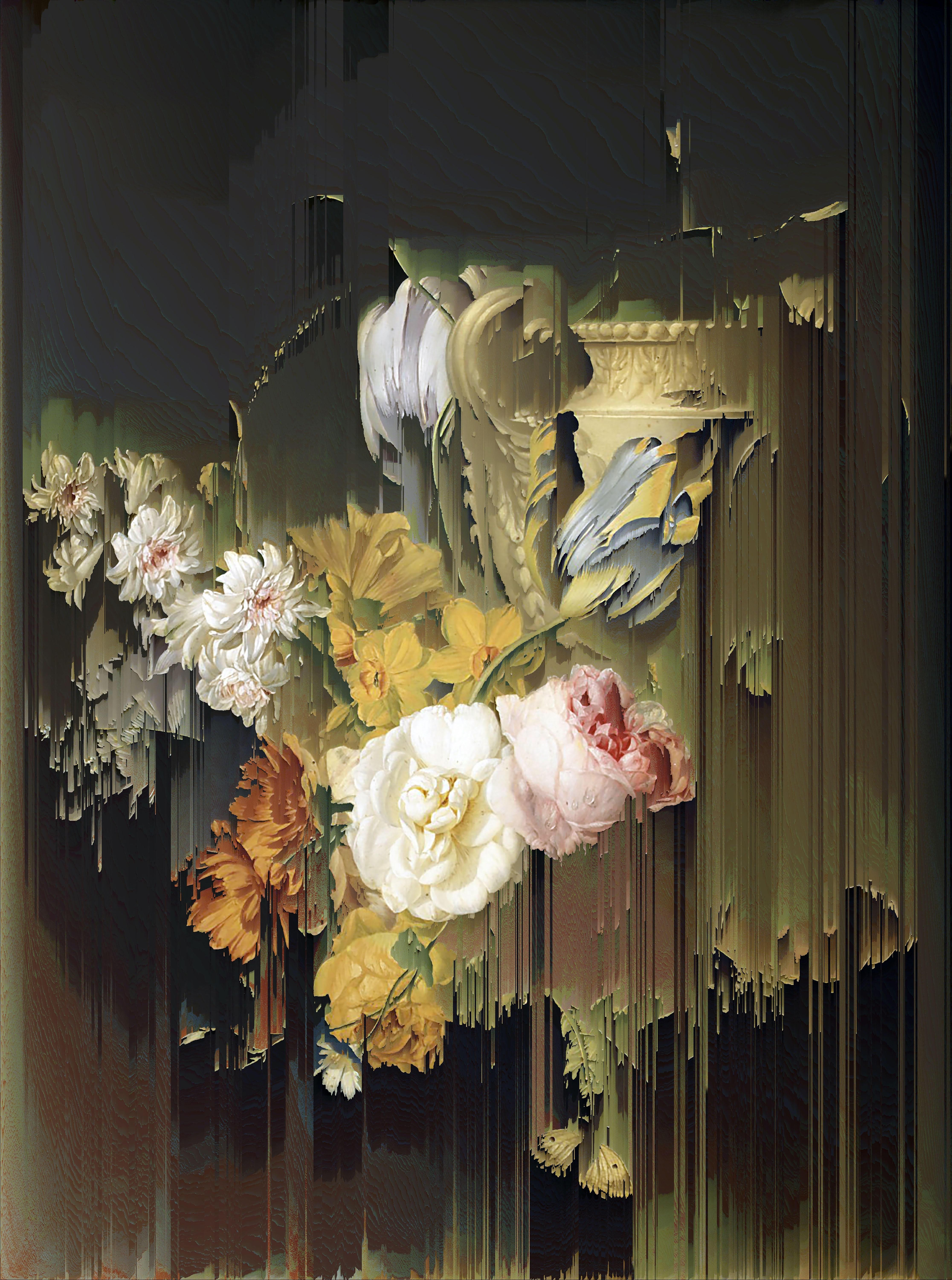 Gordon Cheung - New Order Flowers by a Stone Vase (after Peter Faes, 1786)