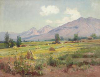 Gordon Coutts - Inland Empire farm scene 18 x 23 1/2in