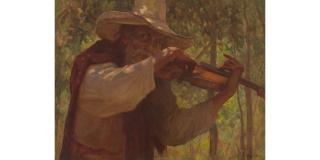 Gordon Coutts - The Fiddler 22 x 30 in. framed 31 x 38 1/2 in.