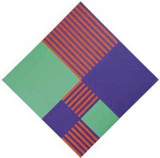 Gordon House - Diagonal Quarter Red Screen, 1960