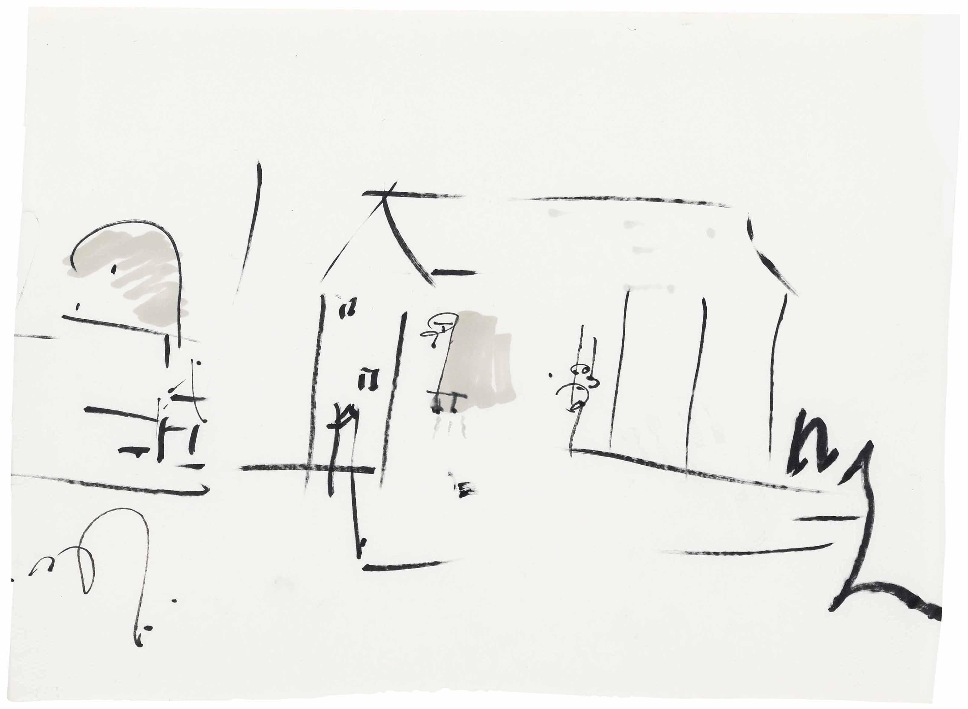 Gordon Matta-Clark - Untitled (Drawing for the \