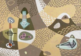 Gordon Onslow Ford - Personnages Warming Up