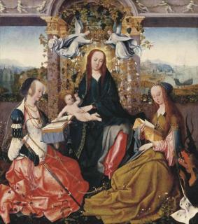Goswijn van der Weyden - The Virgin and Child with Saint Catherine of Alexandria and Saint Margaret of Antioch