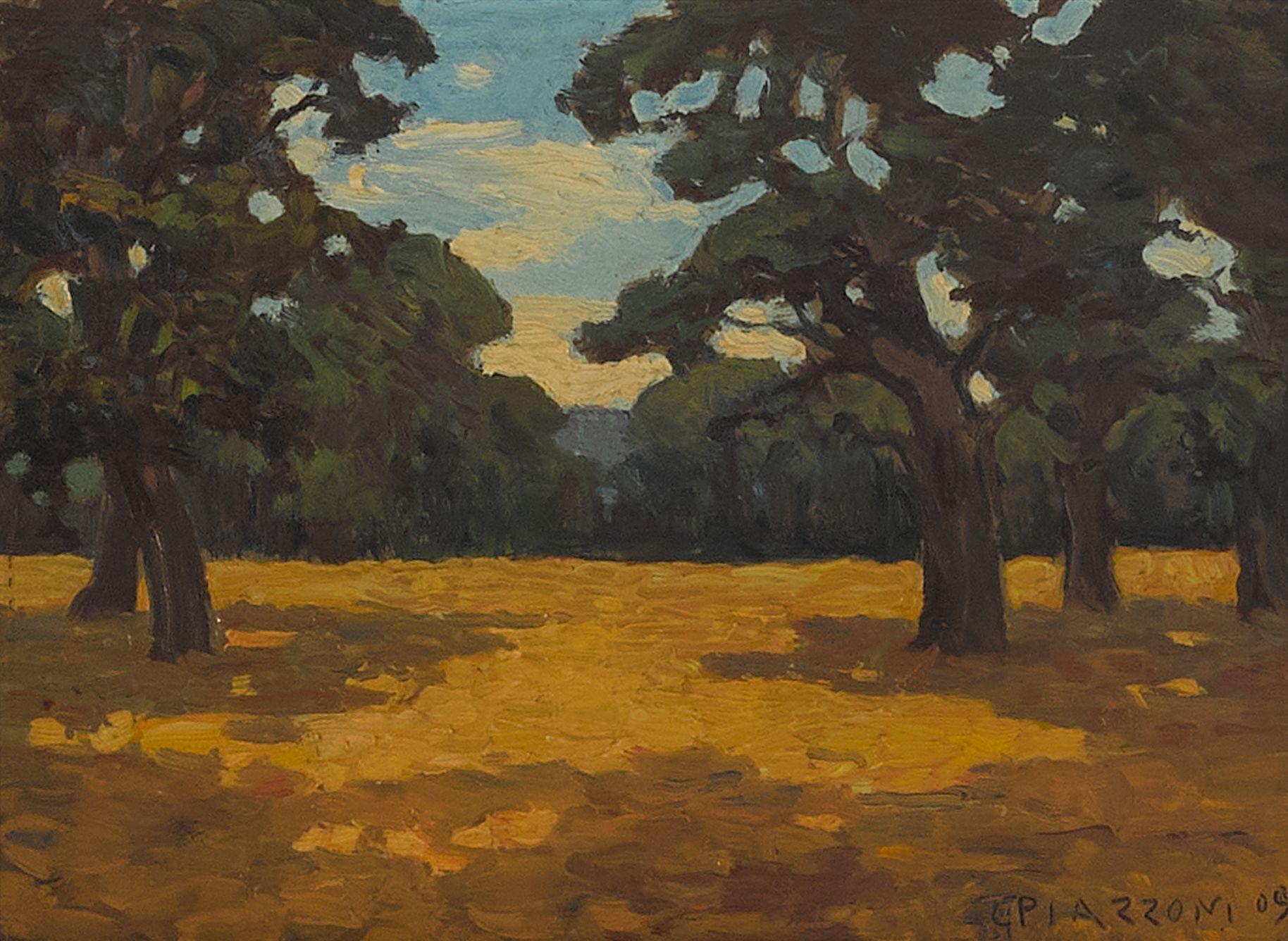 Gottardo Fidele Ponziano Piazzoni - The Oaks, Parkfield, California; Green-brae (a group of two)