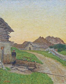 Gottardo Segantini - Bäuerin Vor Dem Stall, 1936