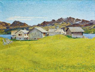 Gottardo Segantini - Blick auf Capolago, 1935