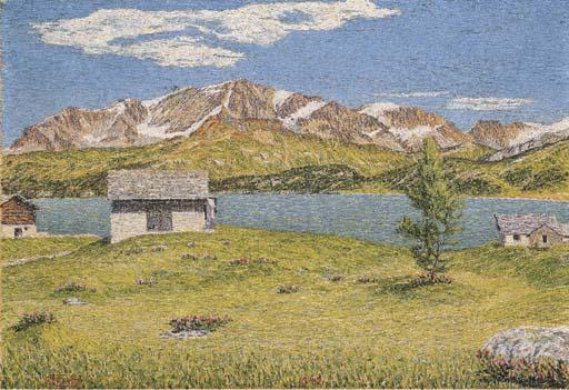 Gottardo Segantini - Landschaft bei Maloja, 1942