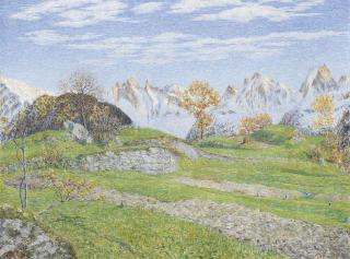 Gottardo Segantini - Novembertag in Soglio, 1928