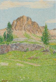 Gottardo Segantini - Piz Lagrev im Sommer, 1964