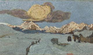Gottardo Segantini - Wintermorgen