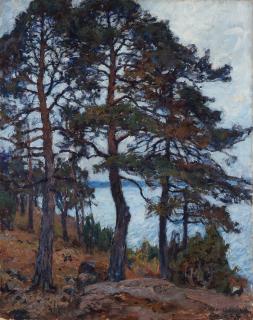 Gottfrid Kallstenius - Coastal landscape with pine trees