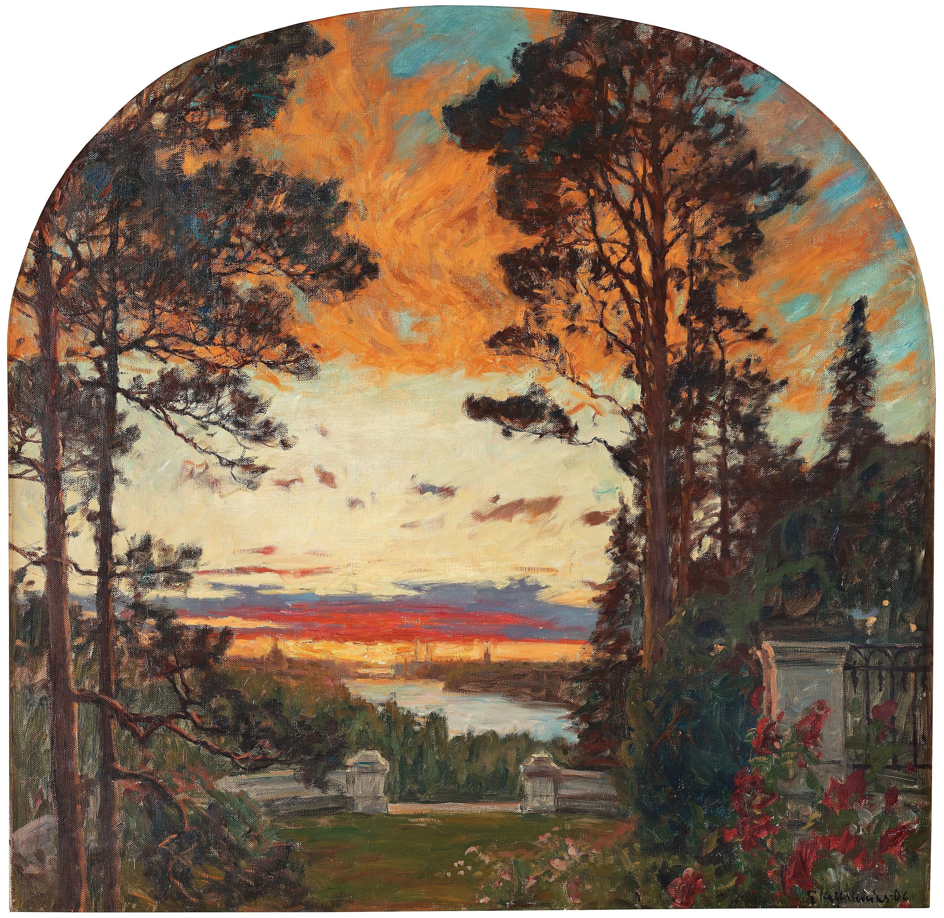 Gottfrid Kallstenius - Study for decorative painting in the foyer of The Royal Dramatic Theatre in Stockholm