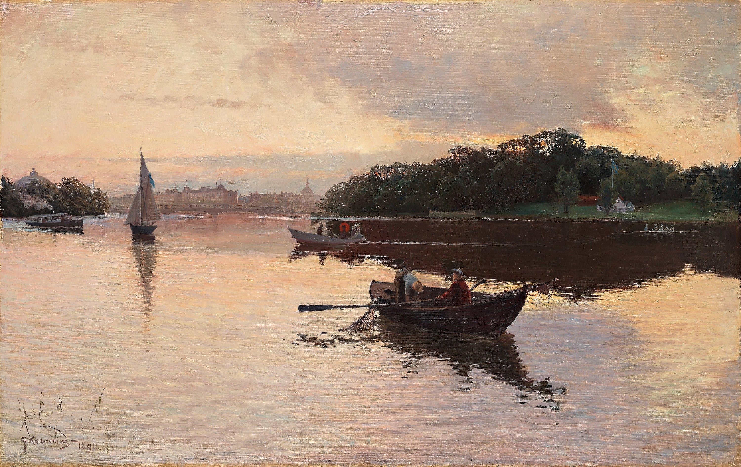Gottfrid Kallstenius - View over Stockholm from Beckholmen