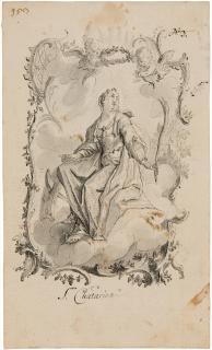 Gottfried Eichler d. J. - 3 Bll.: Santa Barbara – Santa Catherina – Santa Veronica.