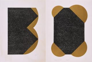 Gottfried Honegger - Konvolut von 2 Druckgrafiken.