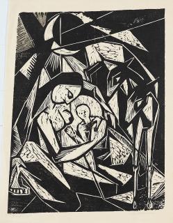 Gotthard Graubner - Madonna mit Kind.