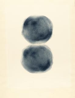 Gotthard Graubner - Ohne Titel (Zwei blaue Kissen)