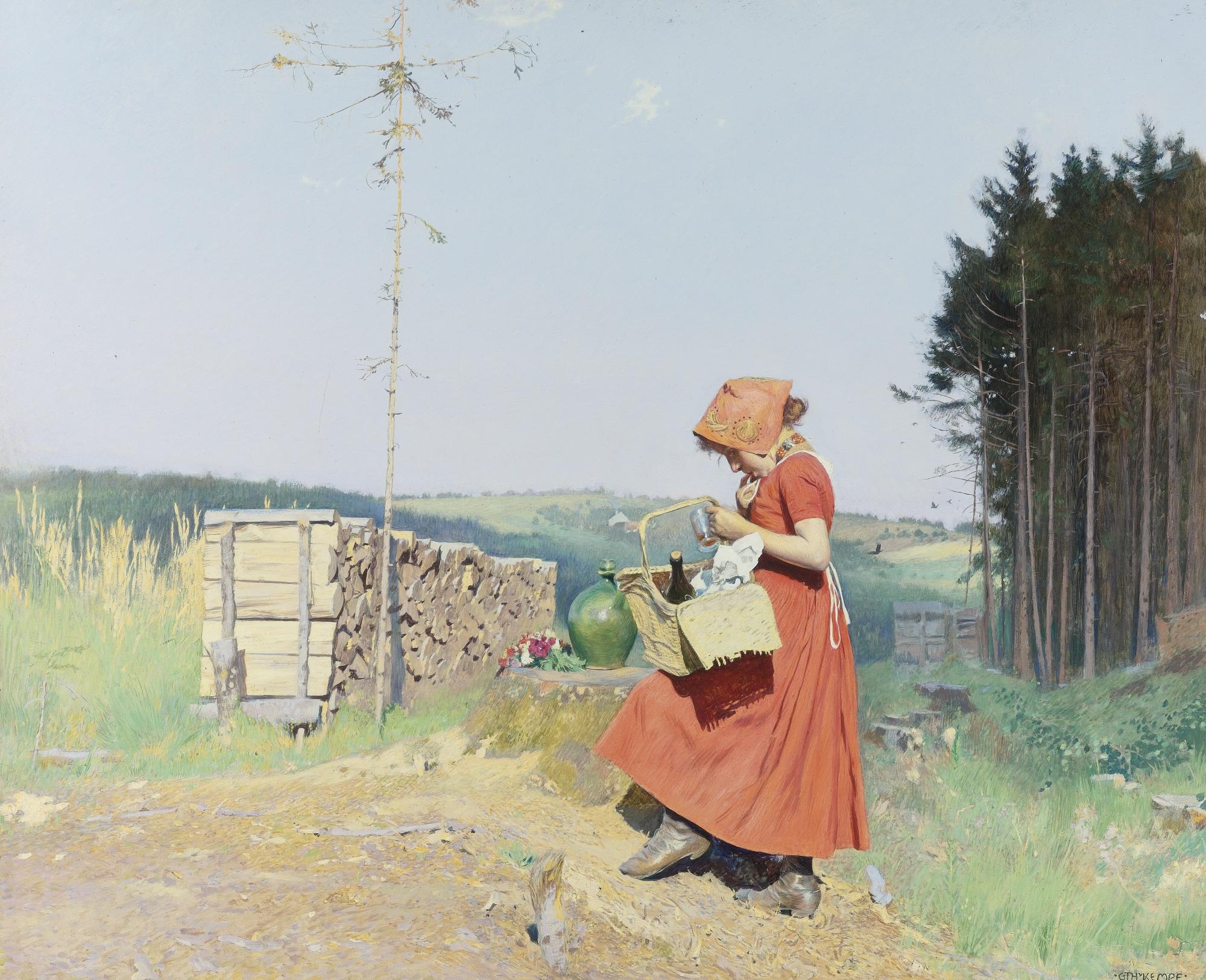 Gottlieb Theodor Kempf Von Hartenkampf - Little Red Riding Hood