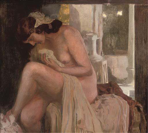 Gottlieb Theodor von Hartenkampf Kempf - Susannah after her bath