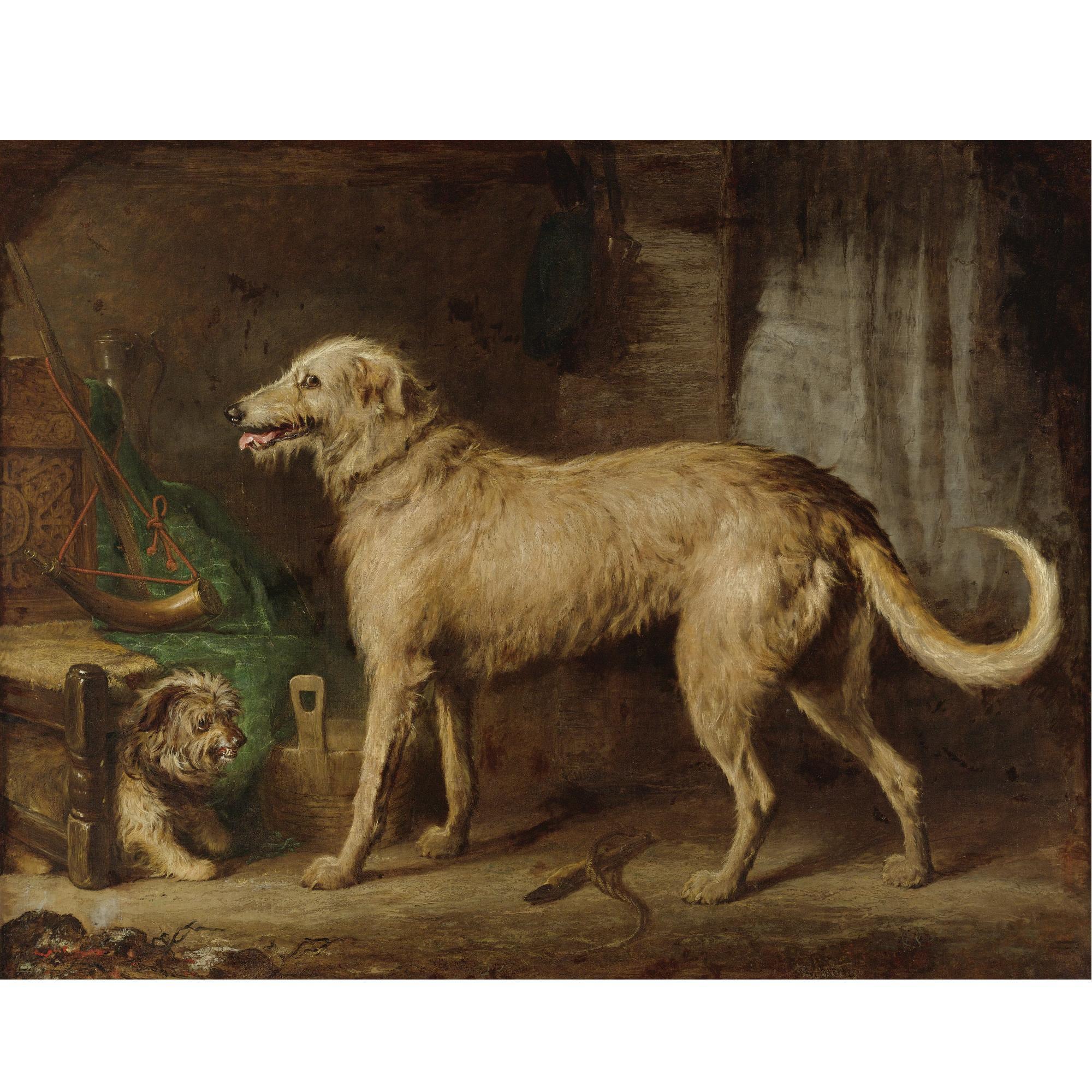 Gourlay Steell R.S.A. - The Hunting Hound