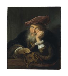 Govaert Flinck - An old man at a casement