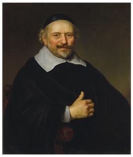 Govert Flinck - Portrait of a man, three-quarter-length, possibly Pieter Wttenbogaert (1582-1660)