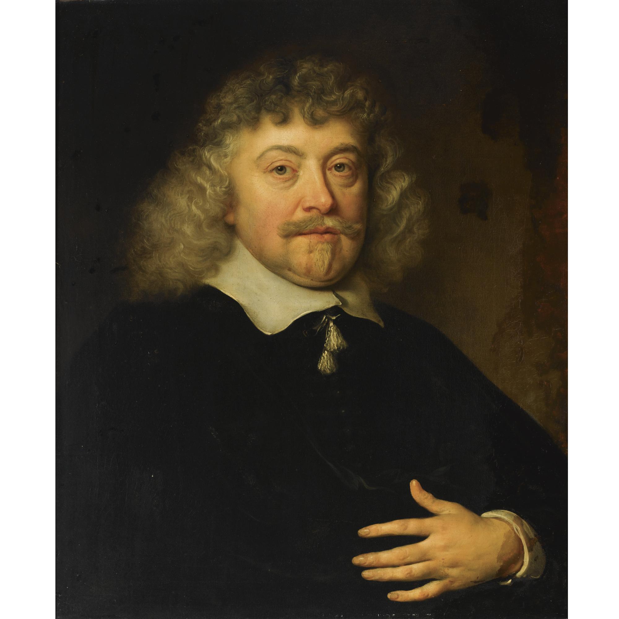 Govert Flinck - Portrait Of Joseph Coymans (1591-After 1660), Bust Length, Wearing A Black Costume With A White Flat Collar