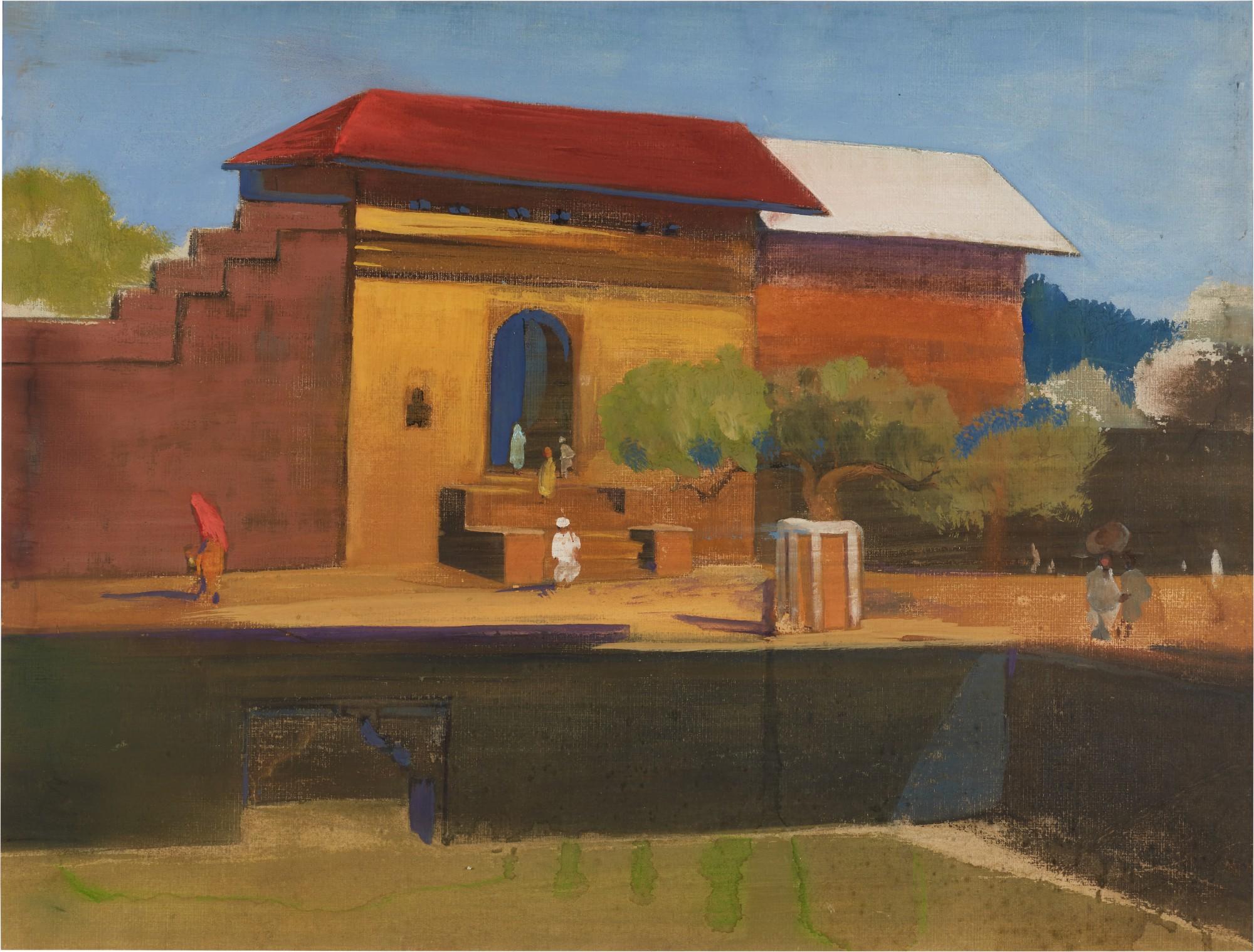 Govind Madhav Solegaonkar - Untitled (Village Scene)