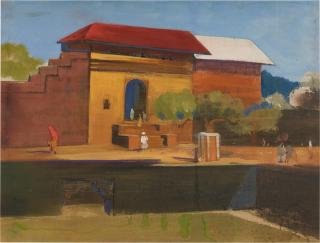 Govind Madhav Solegaonkar - Untitled (Village Scene)