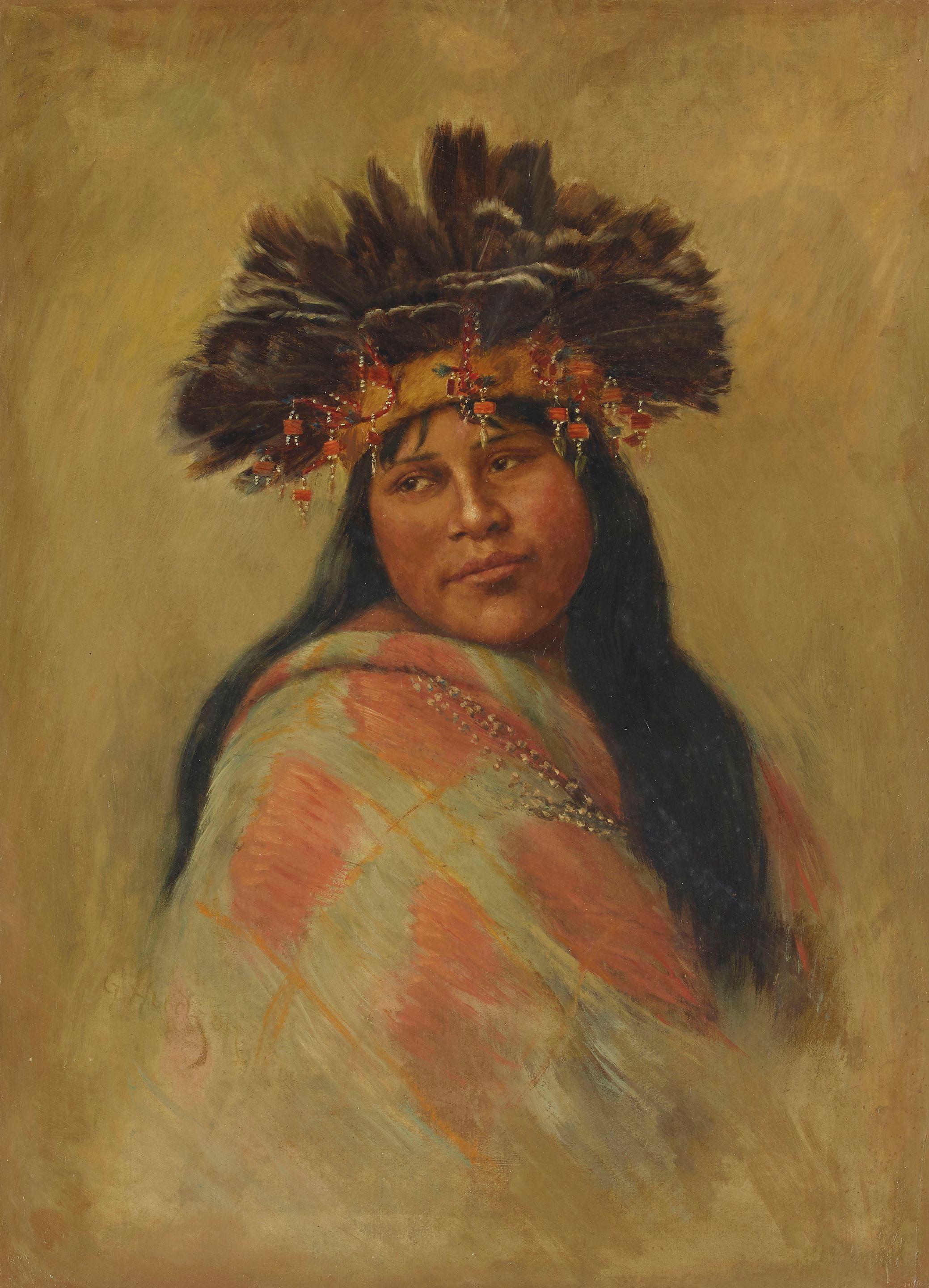 Grace Carpenter Hudson - A Pomo Dancer (Kal-Si-Wa, Mountain Robin, Rosa Peters)