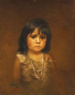 Grace Carpenter Hudson - Indian Child with Tear