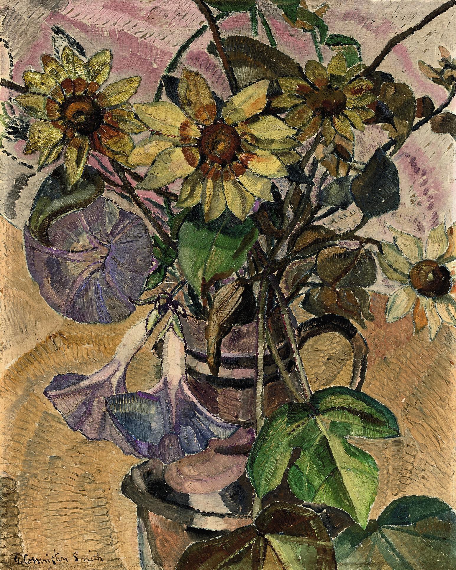 Grace Cossington Smith - Flowers in a jug (1931)