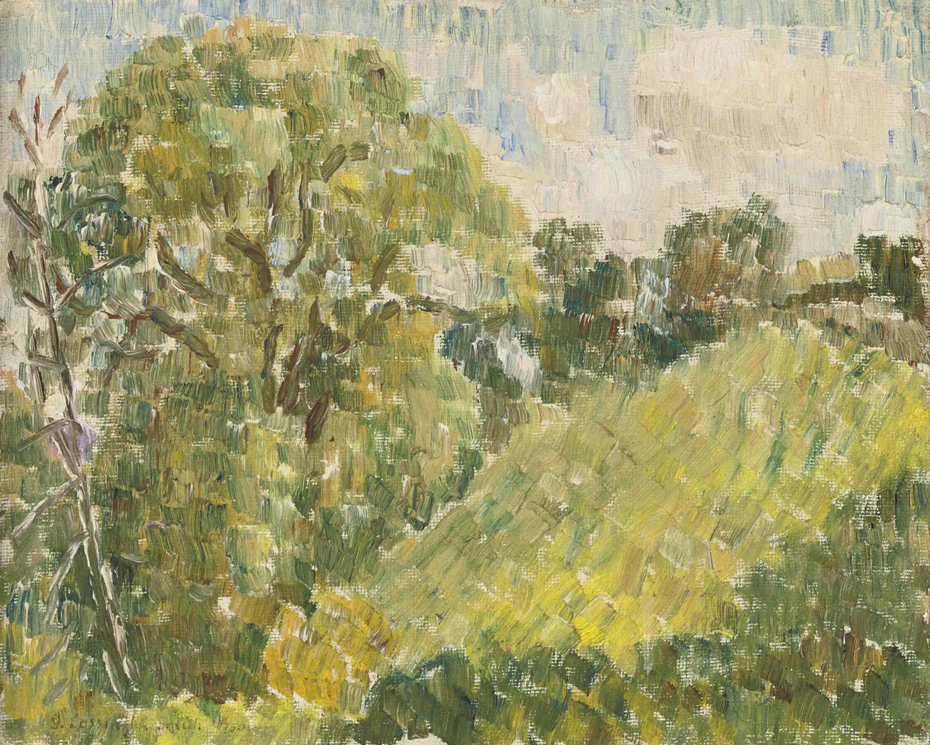 Grace Cossington Smith - Hill side, Trusham